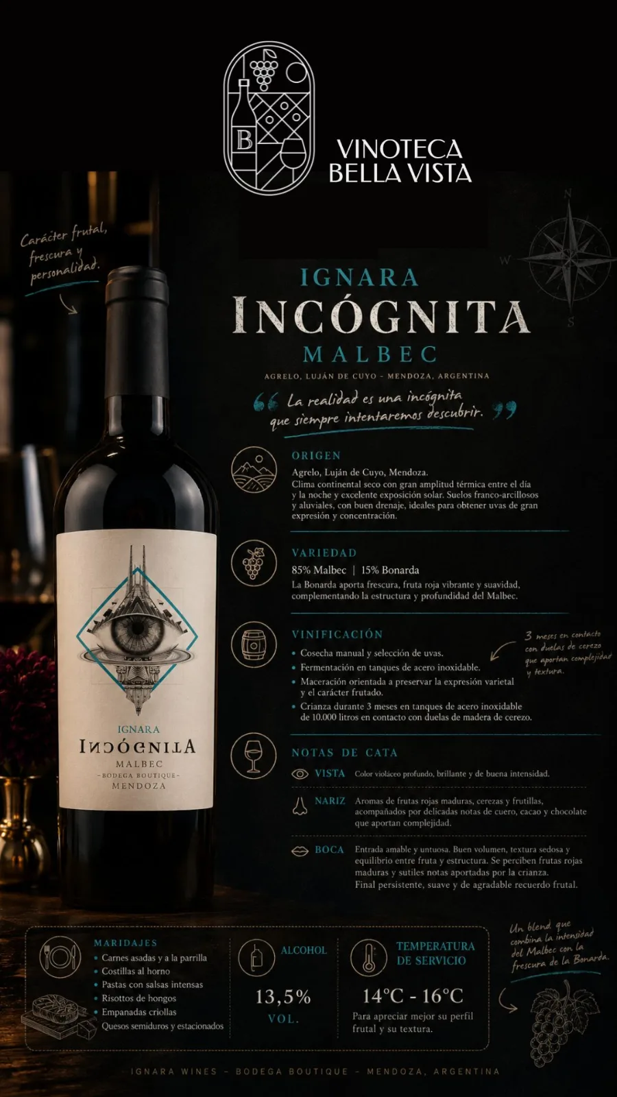 Ignara Incógnita Malbec