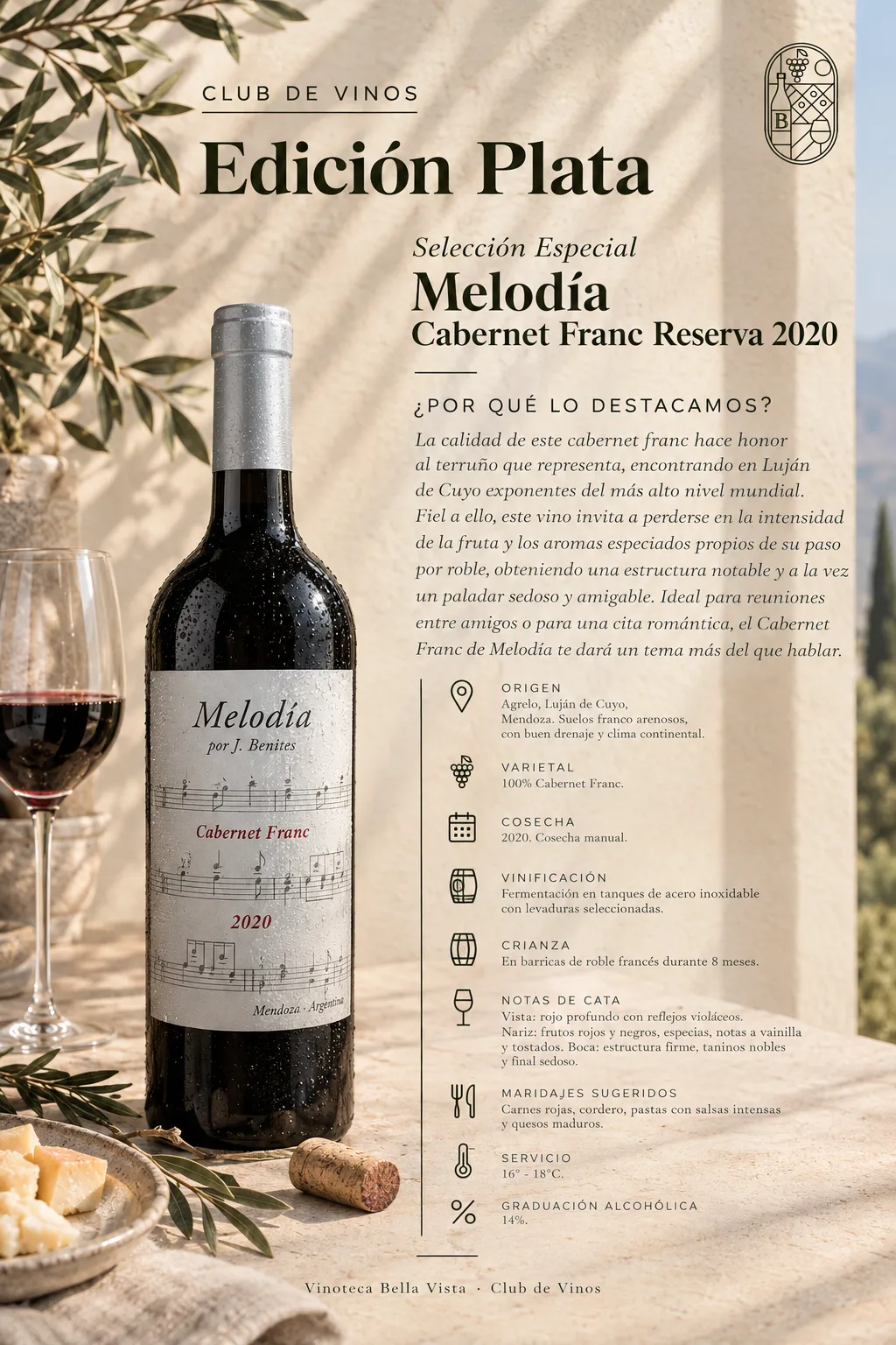 Melodía Cabernet Franc Reserva
