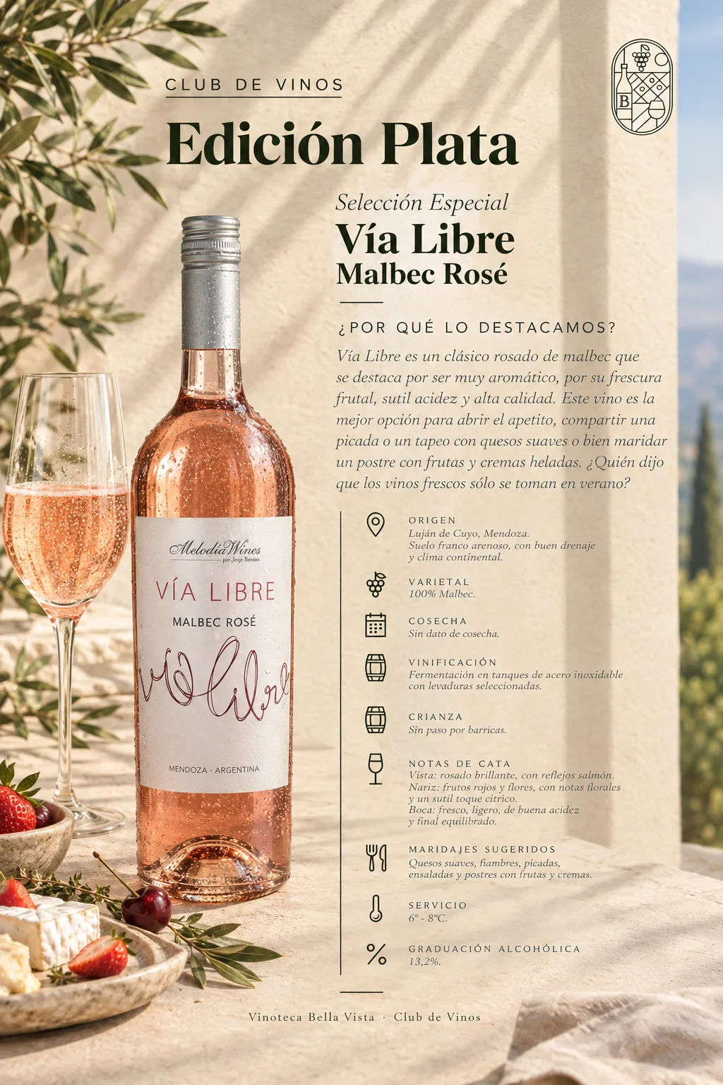 Via Libre Malbec Rosé