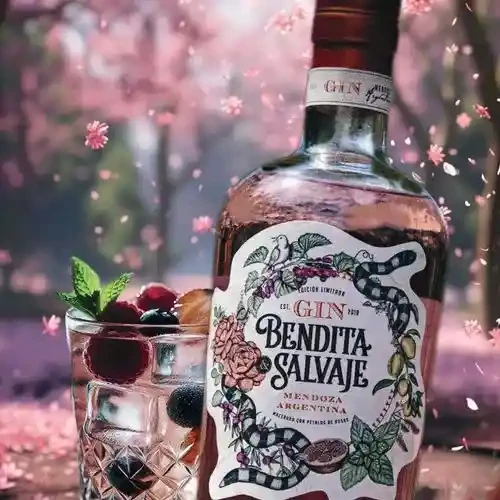 Gin Bendita Salvaje Rosas
