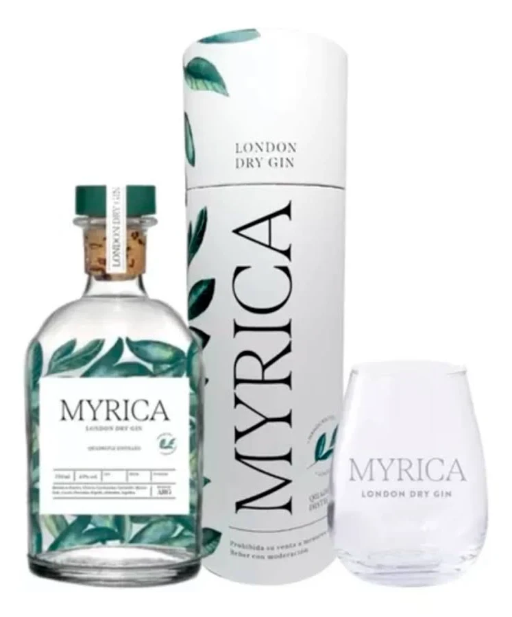 Gin Myrica Estuche Tubio Con Vaso